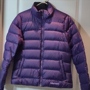 Marmot Women's Vibrant Purple Puffer Jacket Medium But Runs Alittle Small